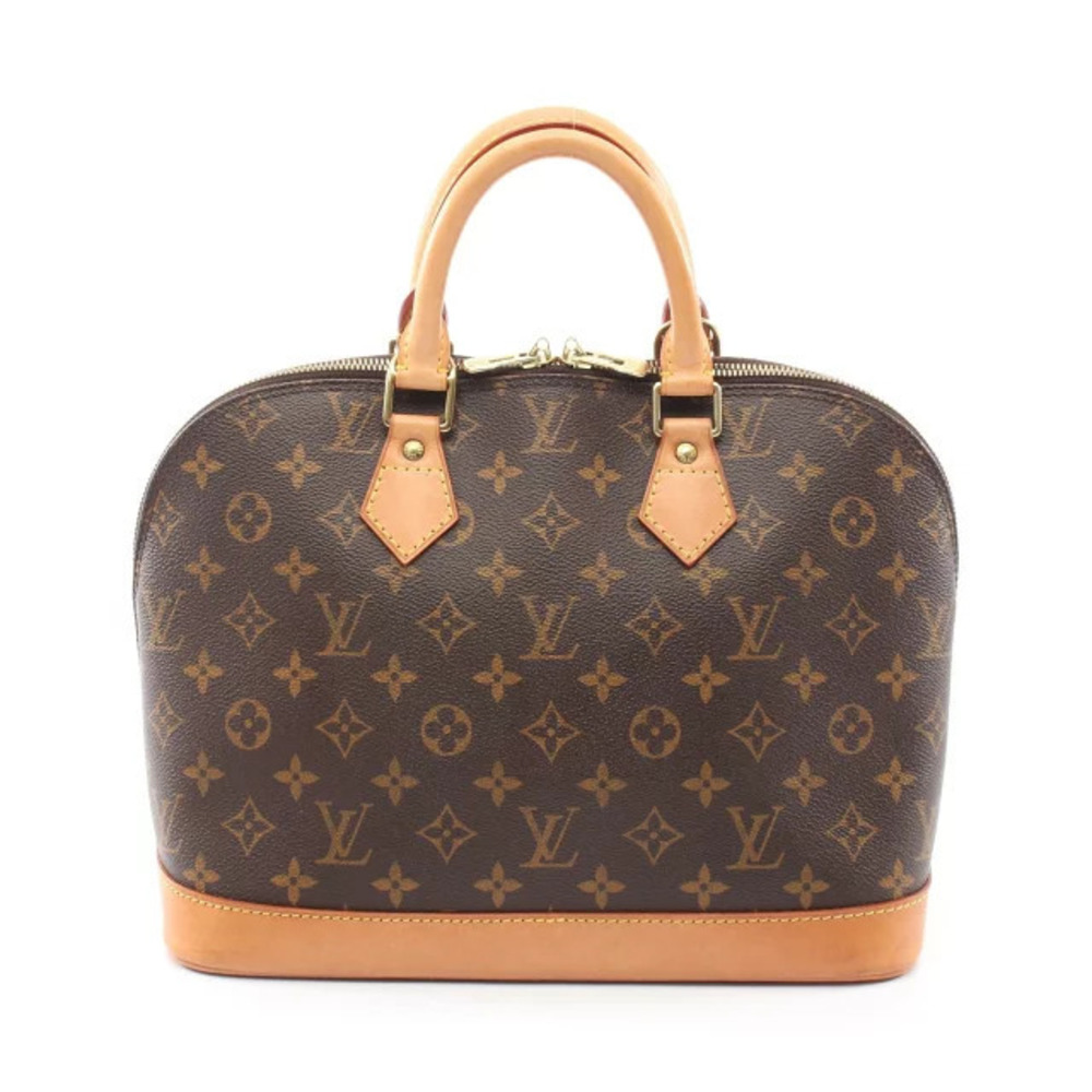 Louis Vuitton Alma handbag canvas leather Monogram brown
